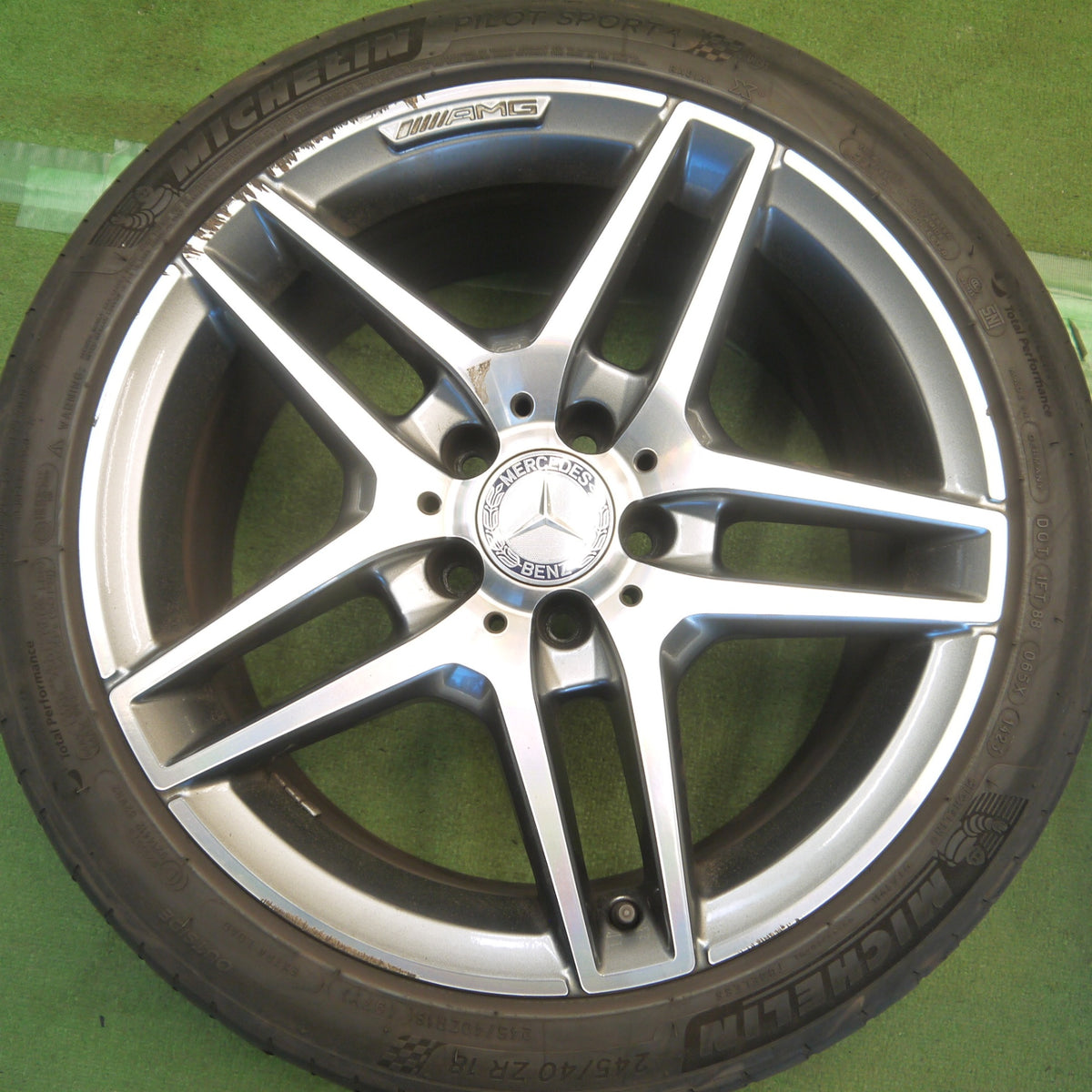 4本価格！23年◎ベンツ Eクラス W212 純正 AMG 245/40R18 265/35R18 ミシュラン パイロット スポーツ5 18インチ PCD112/5H◎6092505Hノ