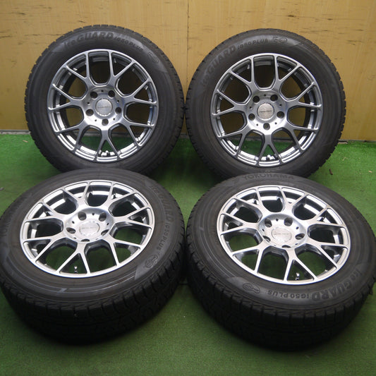 [送料無料] バリ溝！9分★BMW MINI 等 ユーロテック 205/60R16 スタッドレス ヨコハマ アイスガード IG50 プラス PCD120/5H★4030103Hｽ