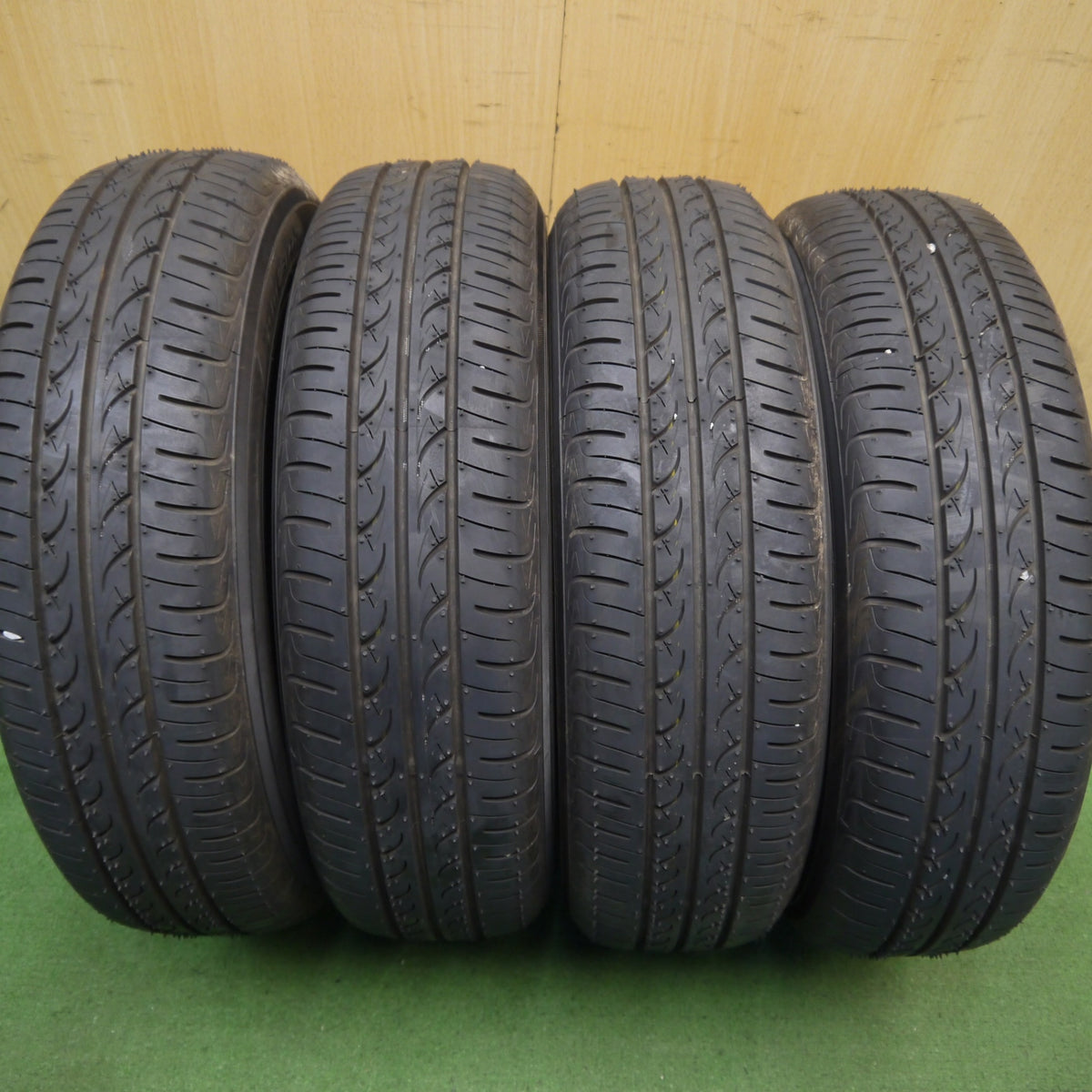 新車外し！26年！キャップ付き◎ホンダ N-BOX JOY 純正 スチール 155/65R14 ヨコハマ ブルーアース AE01K 14インチ Nボックス ジョイ PCD100/4H◎6091102Hノ