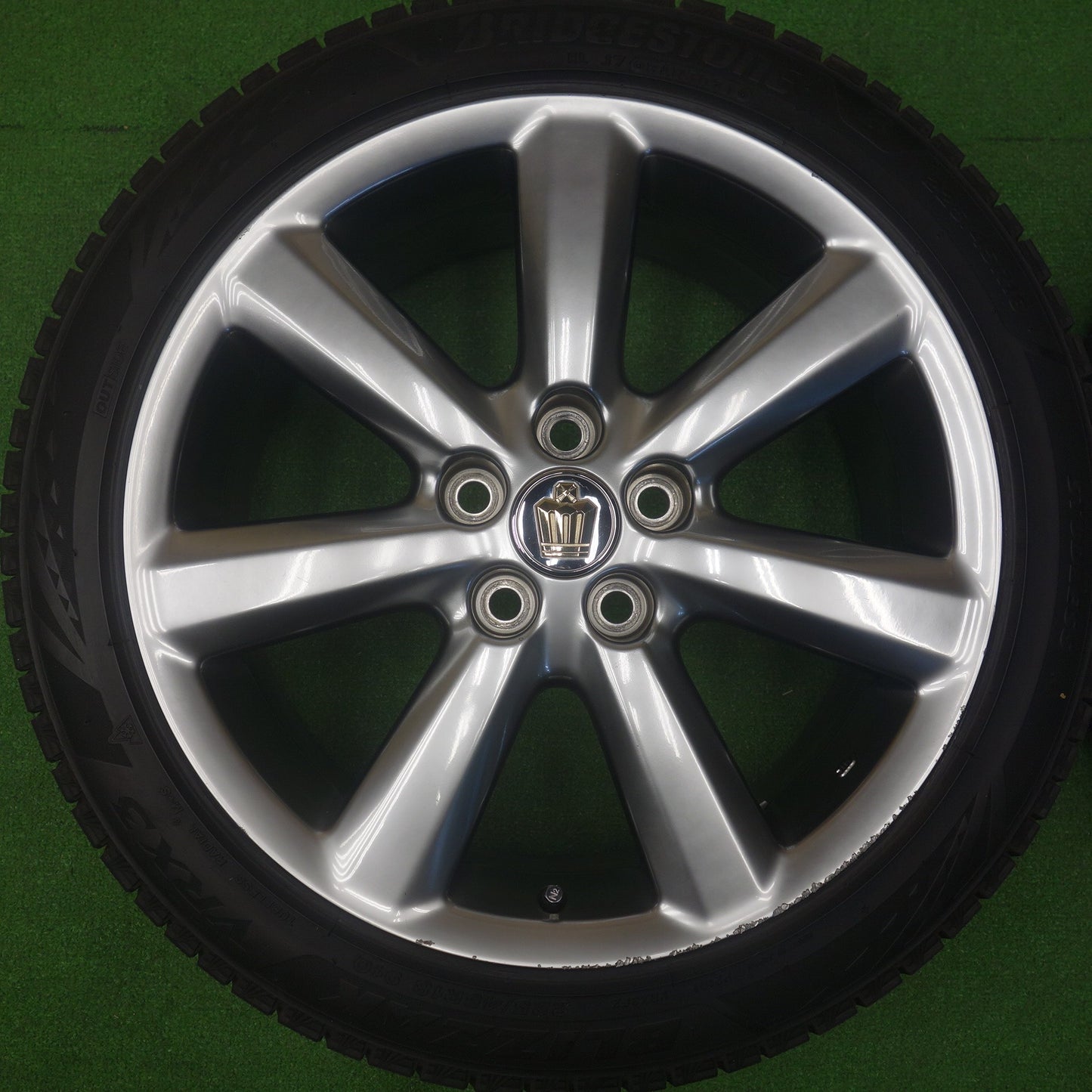 バリ溝！9.5分★トヨタ 180系 クラウン アスリート 純正 225/45R18 スタッドレス ブリヂストン ブリザック VRX3 18インチ PCD114.3/5H★6040302KTス