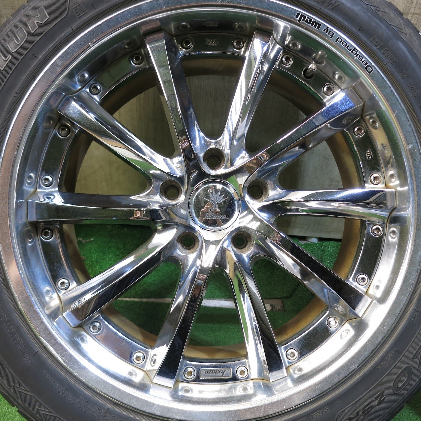 *送料無料* ４本価格★kranze ヴィシュヌ weds 225/50R18 サイルン ATREZZO ZSR 18インチ PCD114.3/5H クレンツェ ウェッズ★3042105Hノ