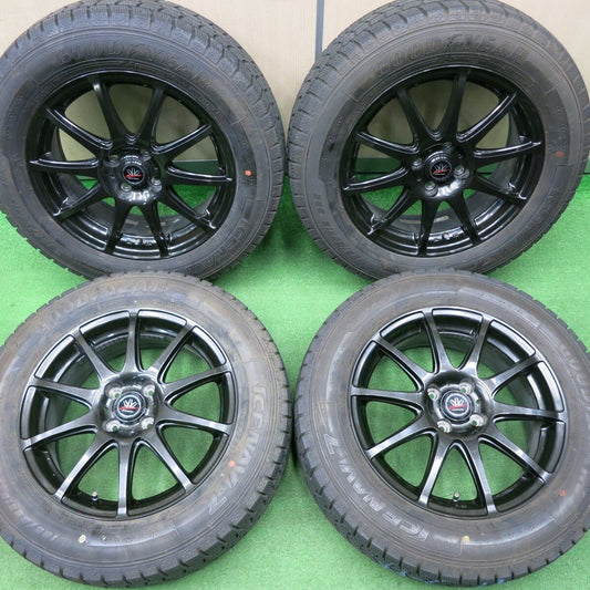 バリ溝！21年！キレイ！9.5分★LOXARNY SPORT BADX 195/65R16 スタッドレス グッドイヤー アイスナビ7 ロクサーニ 16インチ PCD100/4H★4122906NJス