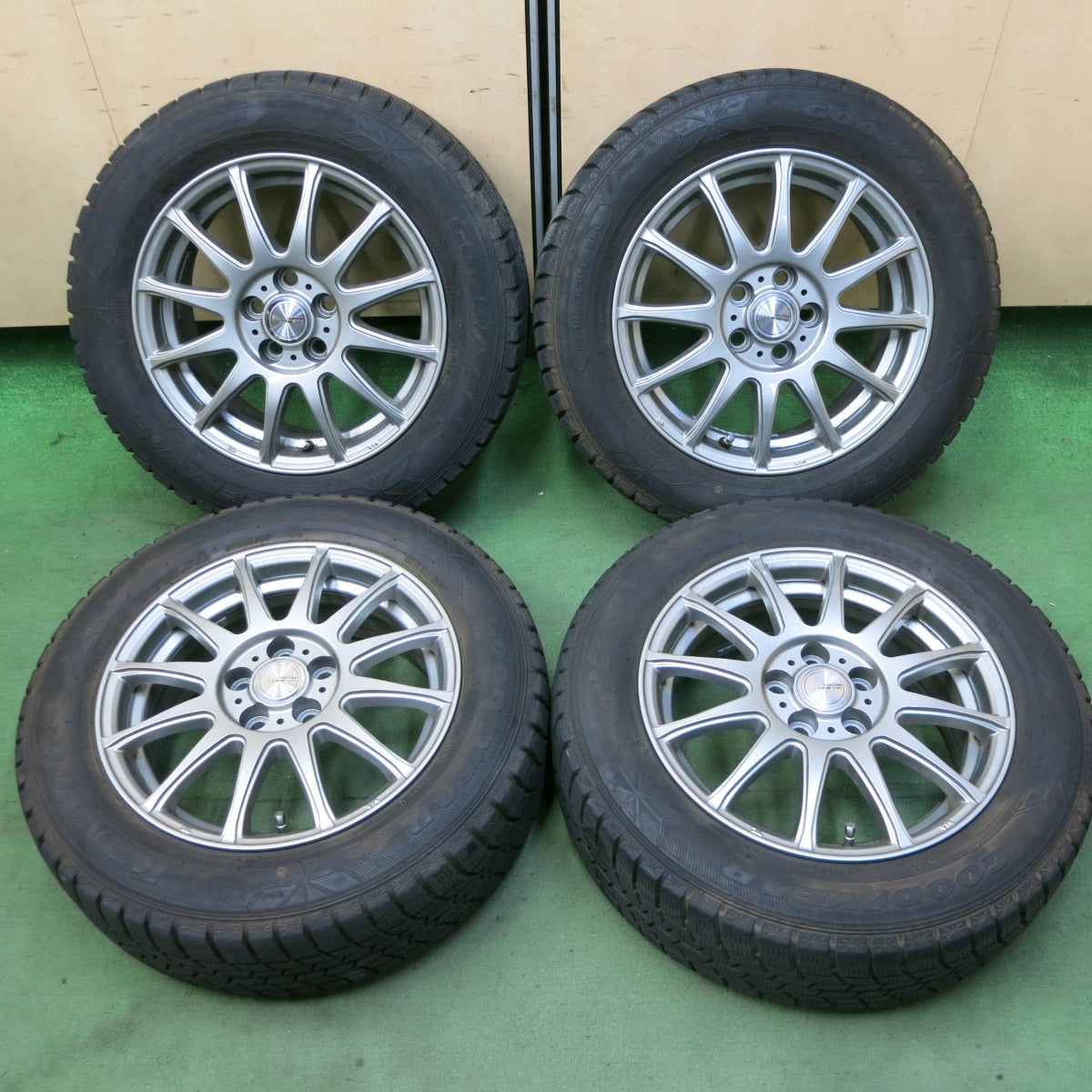 キレイ★プリウス 等 185/65R15 スタッドレス グッドイヤー アイスナビ6 ravrion LUMIERE ラブリオン 15インチ PCD100/5H★5082301SKス
