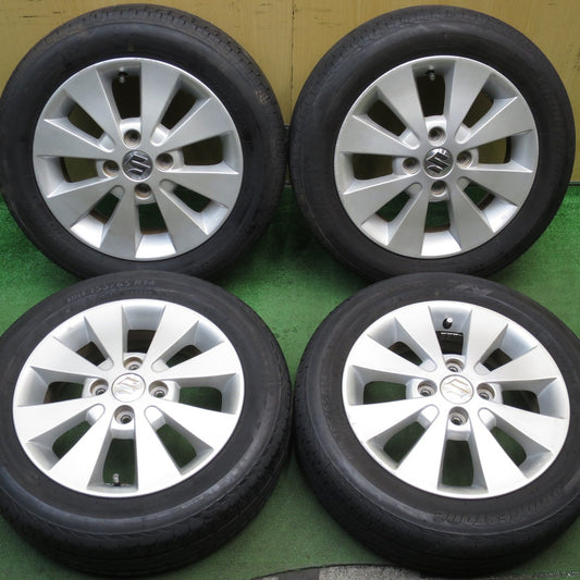 バリ溝！22年！8.5分★スズキ ワゴンR 純正 155/65R14 ブリヂストン ネクストリー エコピア 14インチ PCD100/4H★5073104NJス