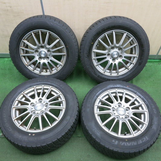 4本価格★スタッドレス 195/65R15 グッドイヤー アイスナビ7 ravrion selzer ラブリオン PCD114.3/5H★4070503HAス