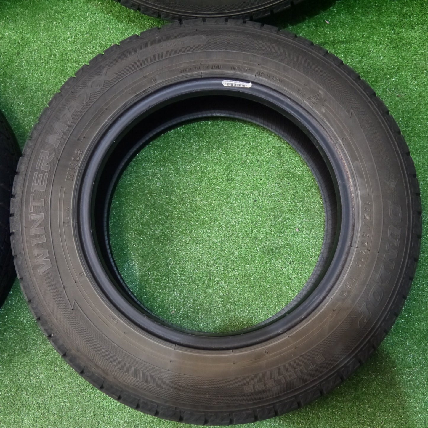 バリ溝！8.5分★スタッドレス 145/80R13 ダンロップ ウインターマックス WM02 タイヤ 13インチ モコ ワゴンR アルト N-BOX 等★6052206KKスタ