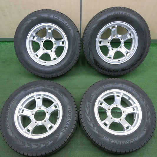 *送料無料* バリ溝!キレイ!9.5分★ジムニー等 KEELER 195/80R15 スタッドレス ヨコハマ アイスガード G075 キーラー PCD139.7/5H★4040307TNス