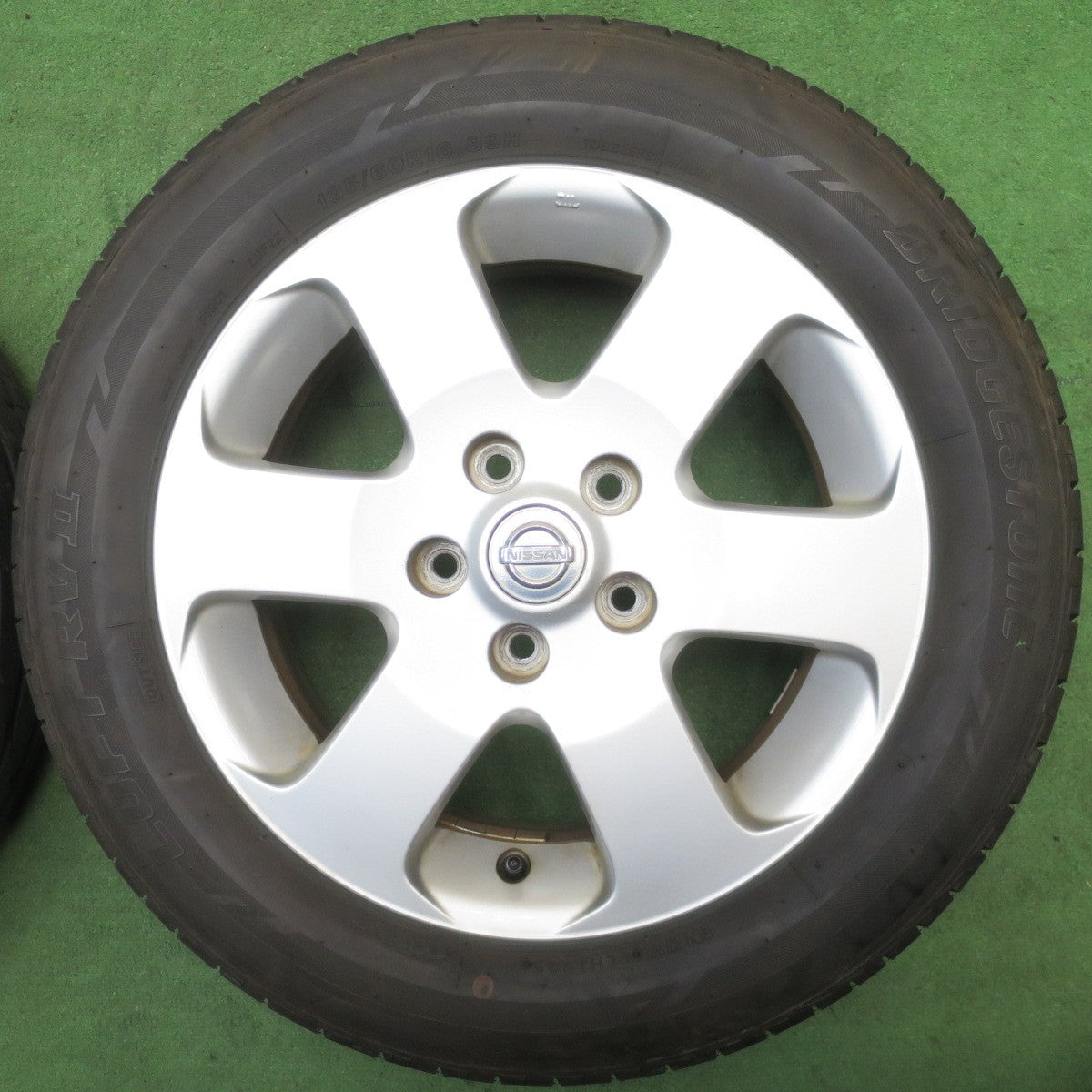 バリ溝！25年！9.5分★日産 セレナ 純正 195/60R16 ブリヂストン LUFT RVⅡ RV2 16インチ PCD114.3/5H★6041404NJノ