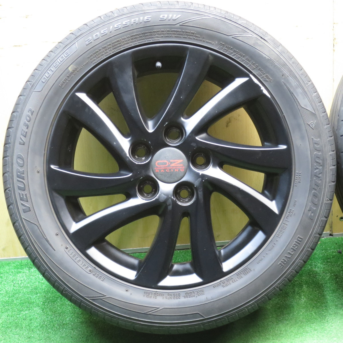 4本価格★205/55R16 ダンロップ VEURO VE302 LE MANS LM704 社外 アルミ O・Z RACING 16インチ PCD114.3/5H★5062601NJノ