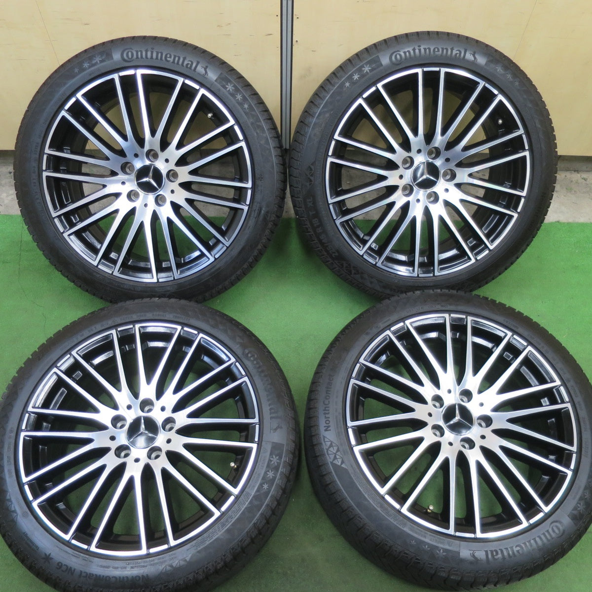 ほぼ未使用！23年！キレイ★ベンツ Cクラス W206 純正 225/45R18 スタッドレス コンチネンタル ノースコンタクト NC6 18インチ PCD112/5H★6022402TTス