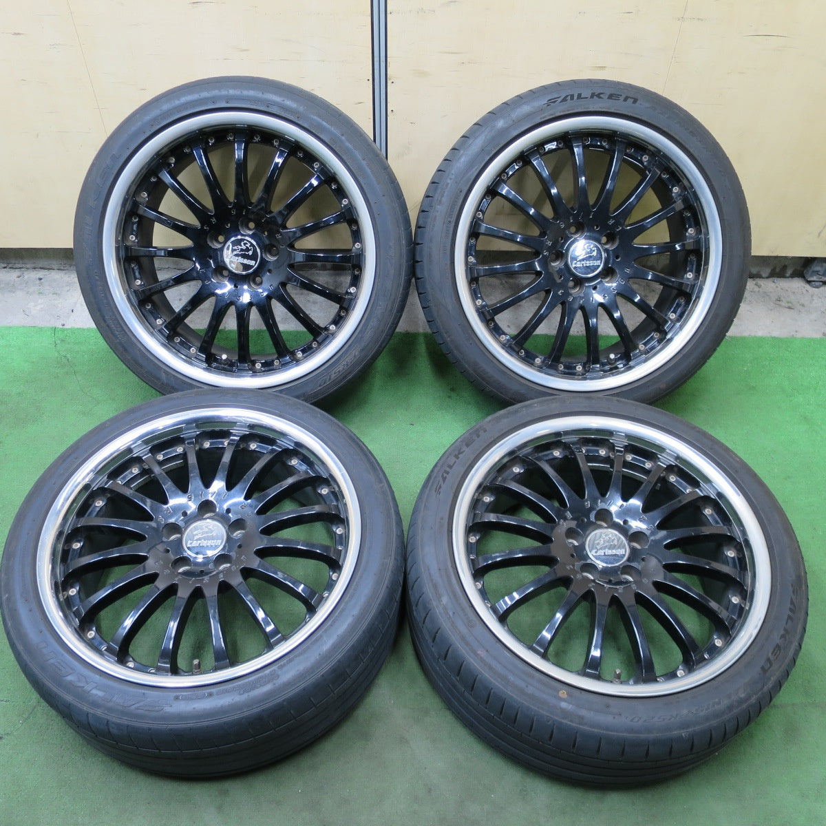 4本価格！24年★Carlsson CR 1/16 RS 245/40R19 ファルケン アゼニス FK510 FK520 カールソン 19インチ PCD114.3/5H★6032102ナノ