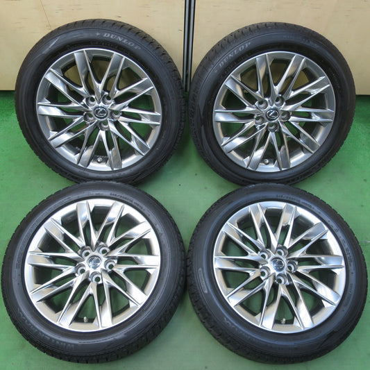センサー付！バリ溝！21年！キレイ！9.5分★レクサス LS バージョンL 純正 245/50R19 スタッドレス ダンロップ ウインターマックス WM02 19インチ PCD120/5H★5060306イス