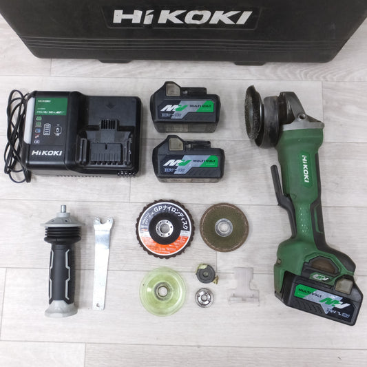 [送料無料] バッテリー2個！付属品付き◆ハイコーキ HiKOKI 100mm コードレス ディスク グラインダ G3610DB 36V 充電器 ケース付き 電動 工具◆