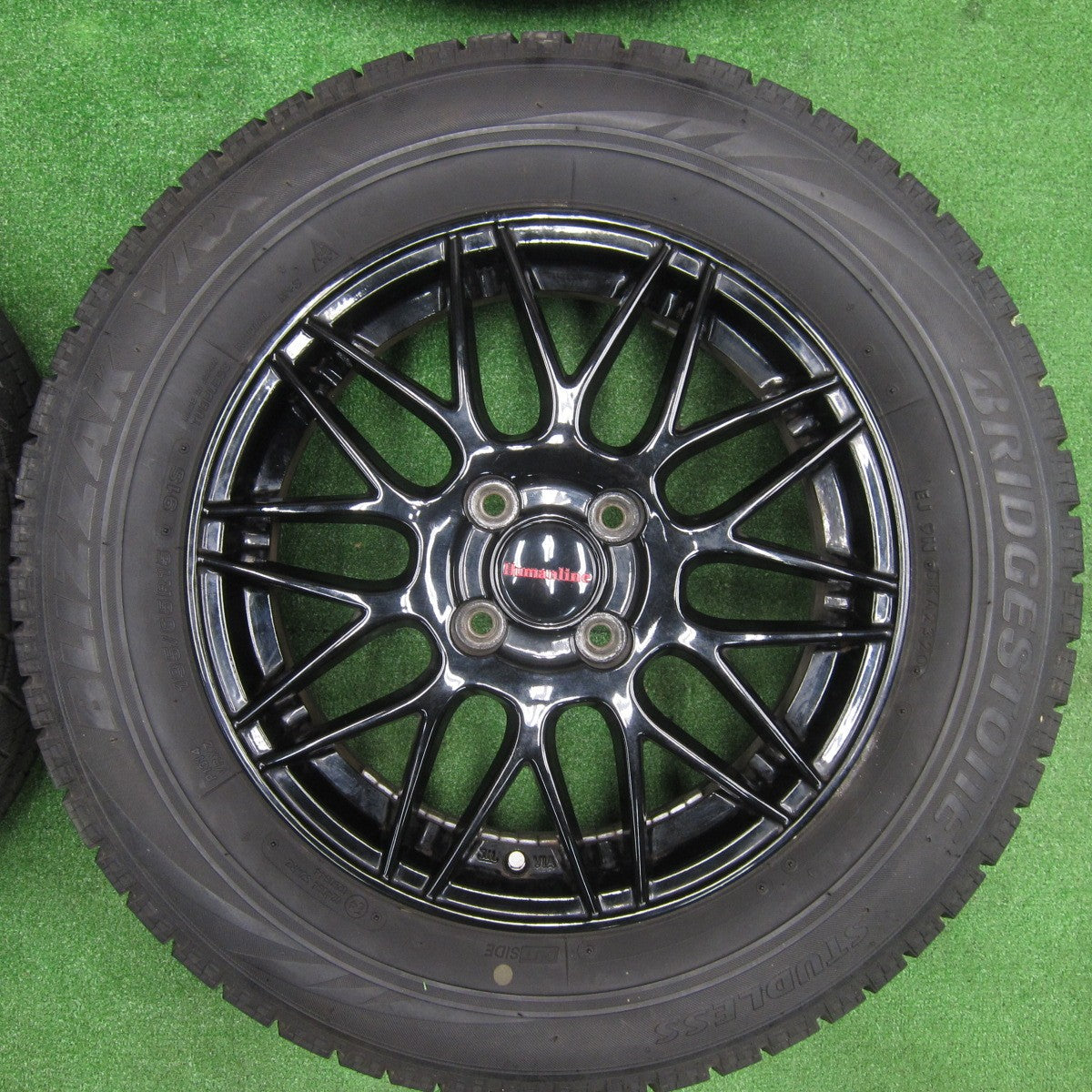 [送料無料] キレイ！20年★スタッドレス 195/65R15 ブリヂストン ブリザック VRX Humanline ヒューマンライン 15インチ PCD100/4H★4111806TNス
