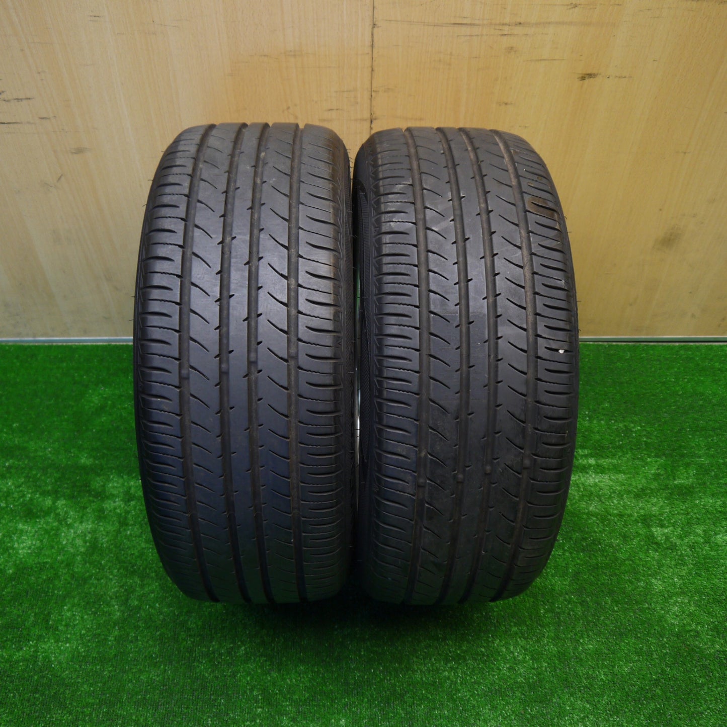 バリ溝！9.5分！2本★WORK MEISTER S1 195/50R16 トーヨー ナノエナジー3 ワーク マイスター 16インチ PCD100/4H★5100803Hノ