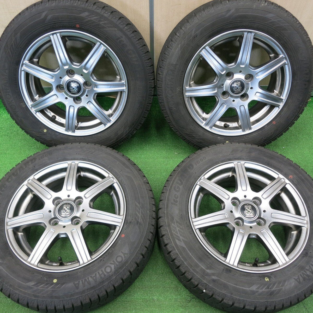キレイ！21年★スタッドレス 165/70R14 ヨコハマ アイスガード iG60 MANARAY SPORT マナレイスポーツ PCD100/4H★4120706NJス