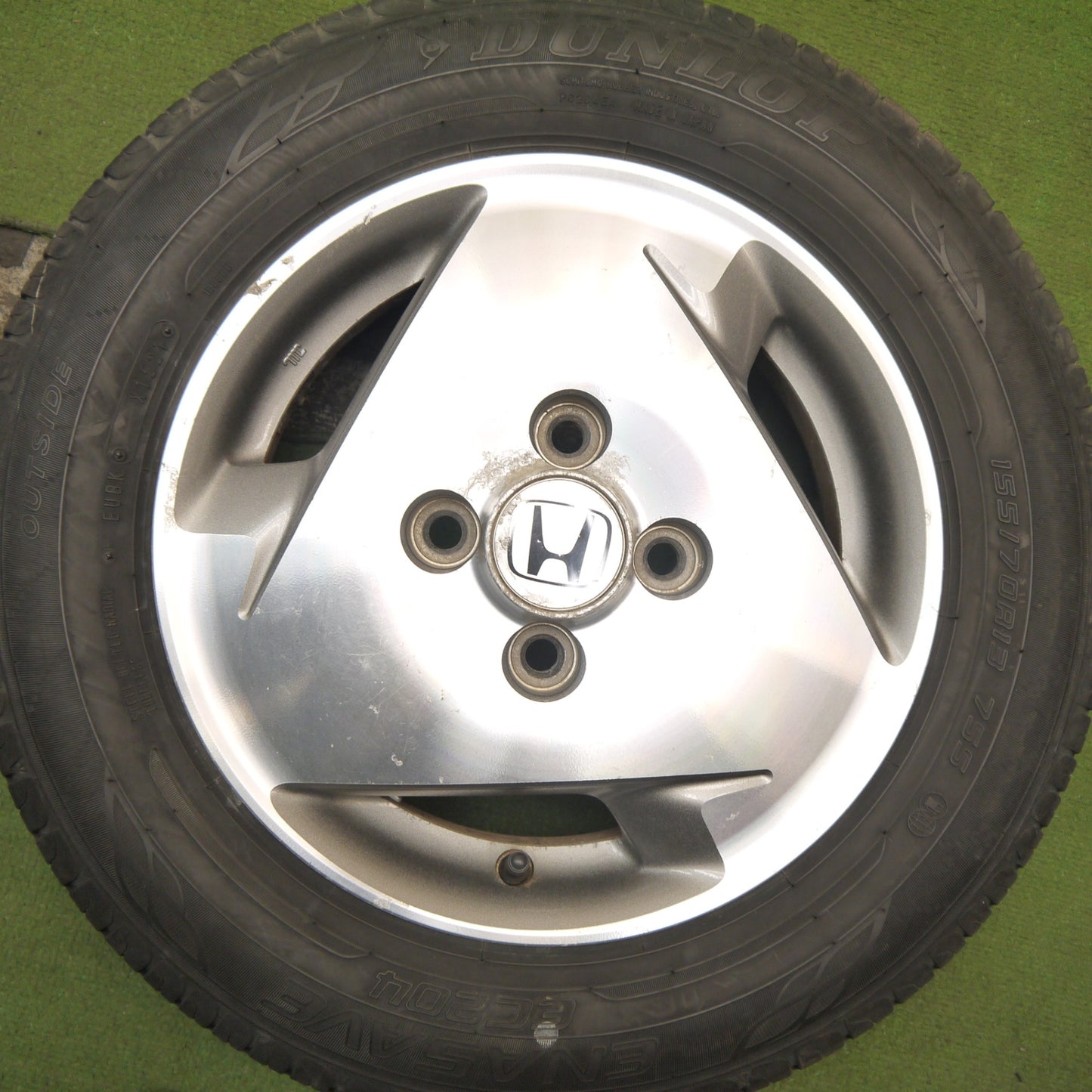 4本価格！21年★ホンダ バモス 純正 155/70R13 ダンロップ エナセーブ EC204 13インチ PCD100/4H★5080107Hノ