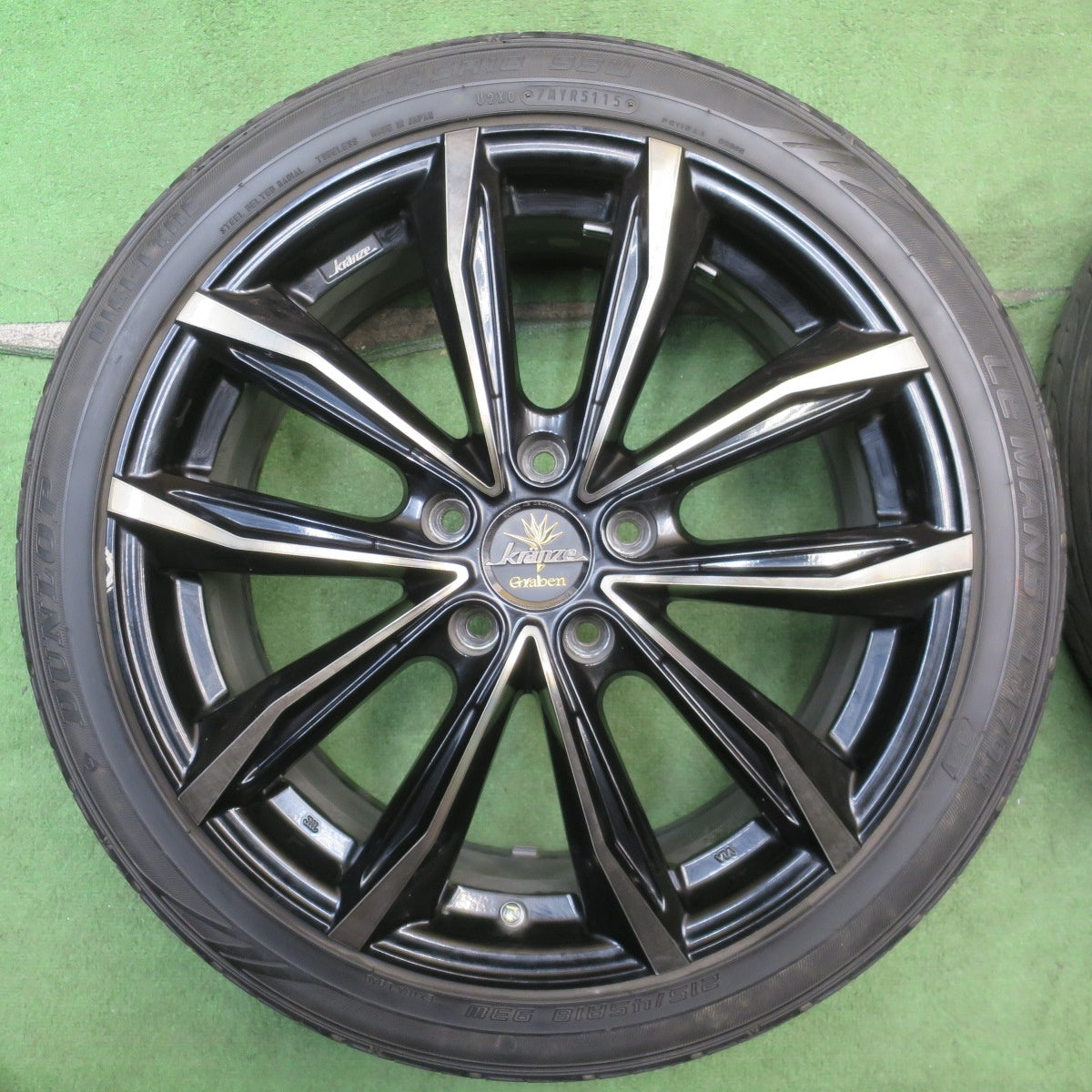 4本価格◎Kranze Graben 215/45R18 ダンロップ LE MANS LM704 クレンツェ グラベン 18インチ PCD114.3/5H◎6062304NJノ
