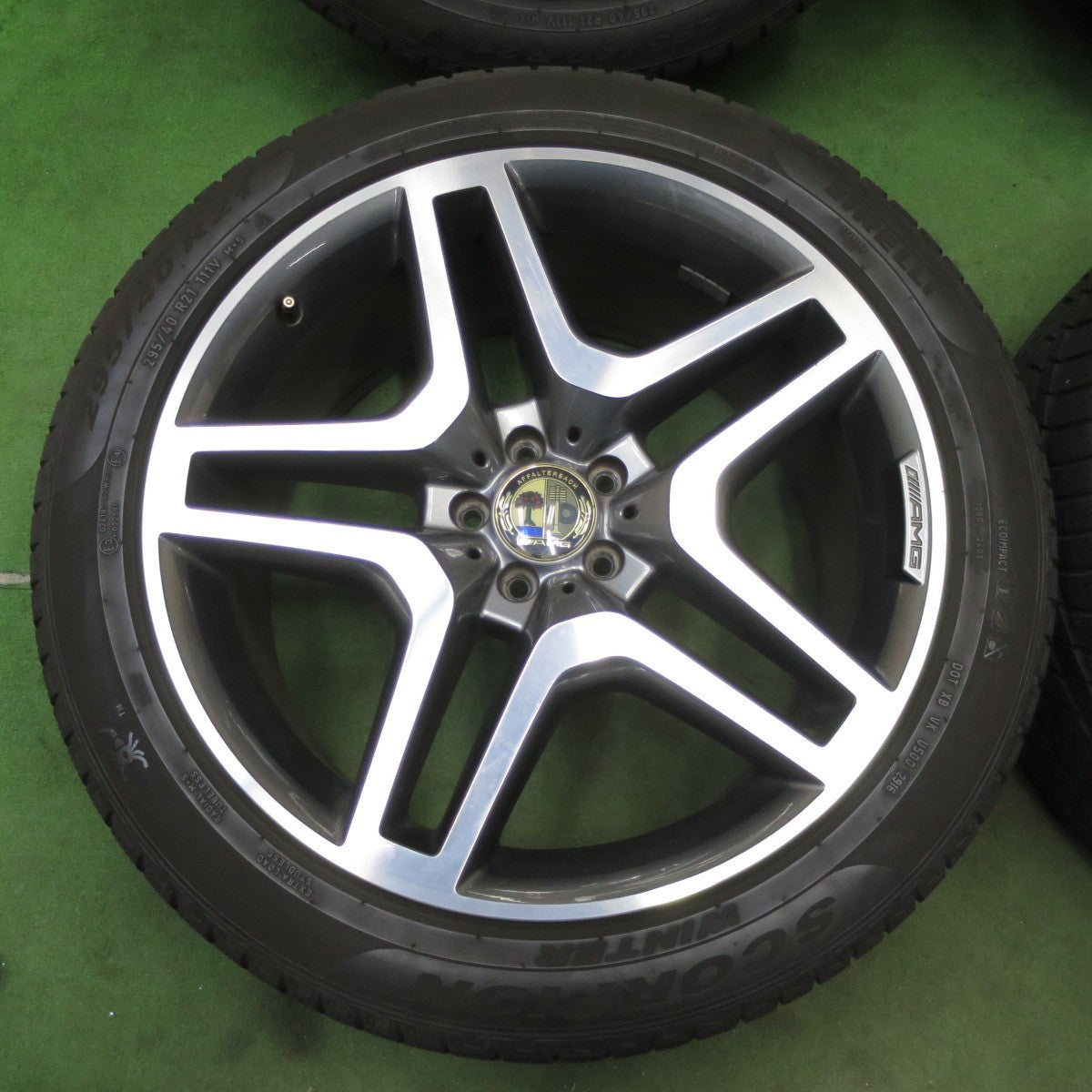 キレイ★ベンツ GLS 350d 純正 AMG 295/40R21 スタッドレス ピレリ スコーピオン TM ウインター 21インチ PCD112/5H★6020202ナス