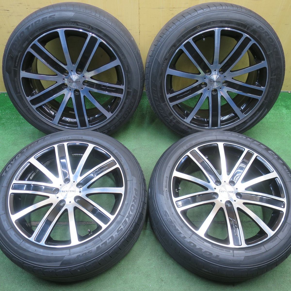 キレイ★225/55R19 トーヨー プロクセス CL1 SUV VENERDi COSMIC ヴェネルディ コスミック 19インチ PCD114.3/5H★6052903NJノ