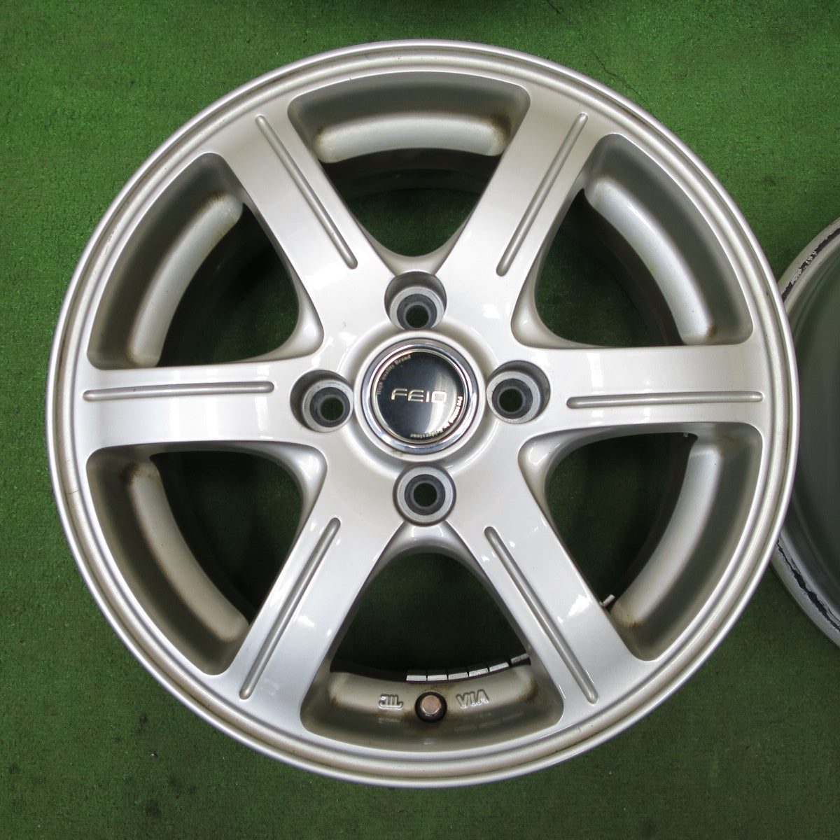 4本価格★FEID フェイド 14インチ ホイール 14×5.5J PCD100/4H★6042703NGホ