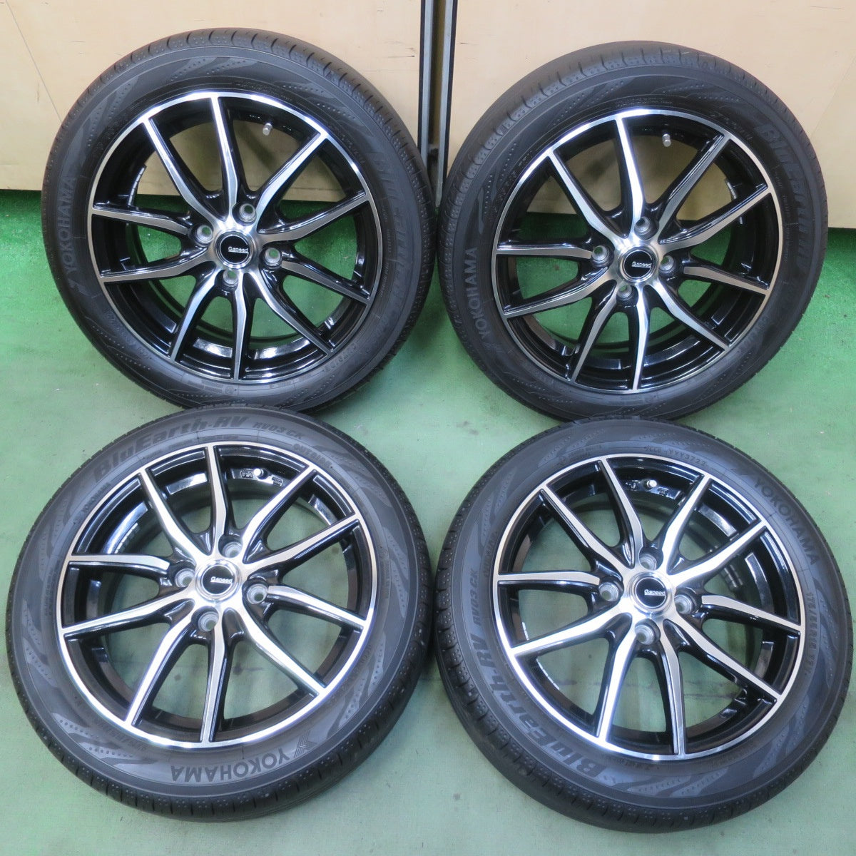 キレイ！22年◎175/55R15 ヨコハマ BluEarth-RV RV03 CK G.speed Gスピード ブルーアース 15インチ PCD100/4H◎6091107イノ