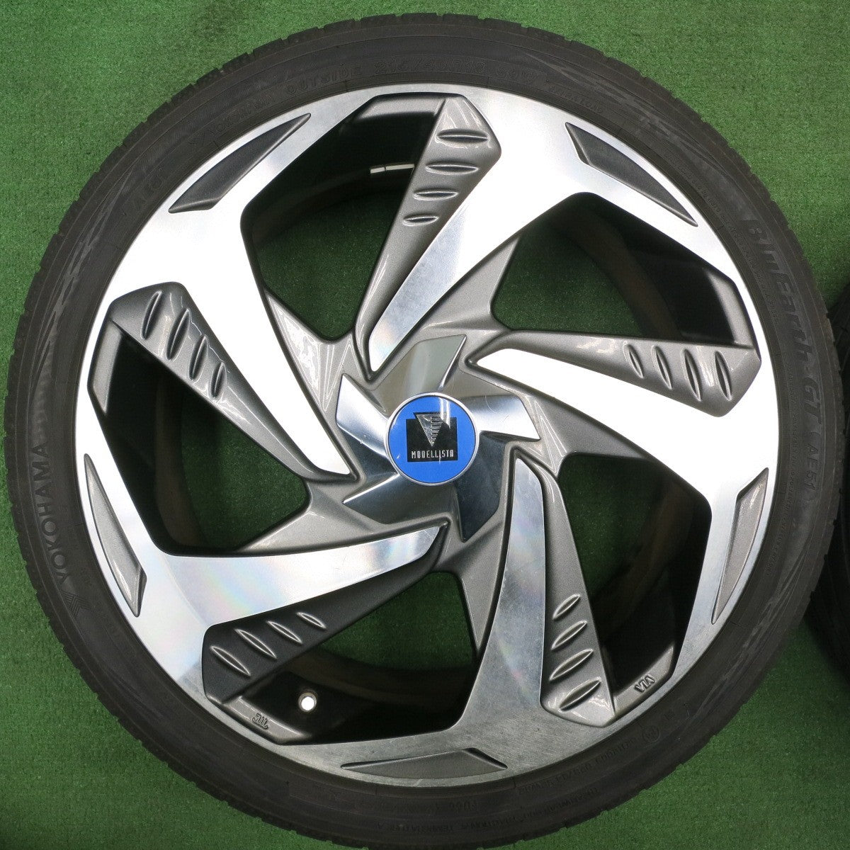[送料無料] 4本価格！21年★トヨタ 50系 プリウス 純正 MODELLISTA ウイングダンサー7 215/40R18 ヨコハマ BluEarth-GT AE51 18インチ PCD100/5H★5010708NJノ