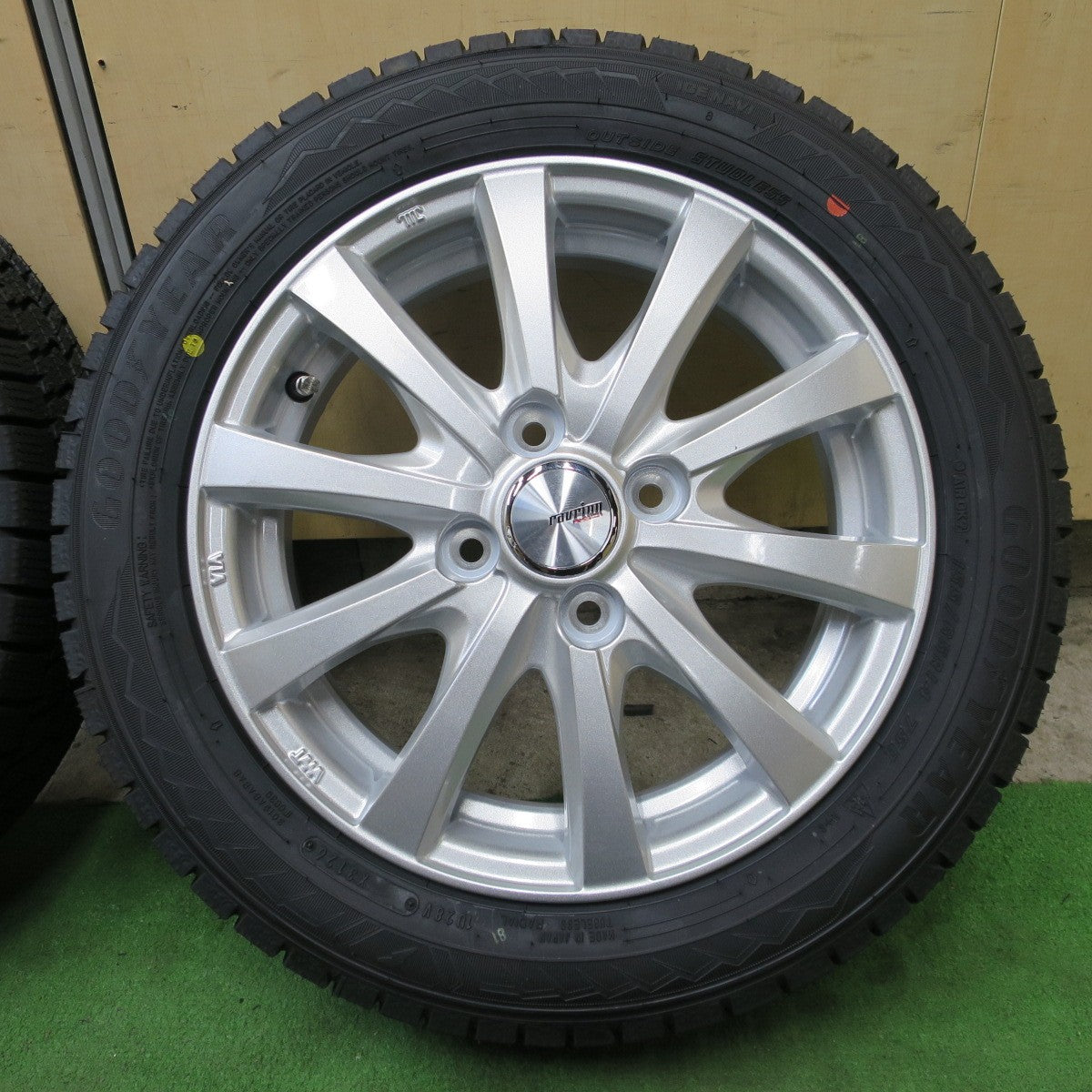 未使用！26年◎スタッドレス 155/65R14 グッドイヤー アイスナビ8 ravrion RS01 ラブリオン 14インチ PCD100/4H◎6102004NGス