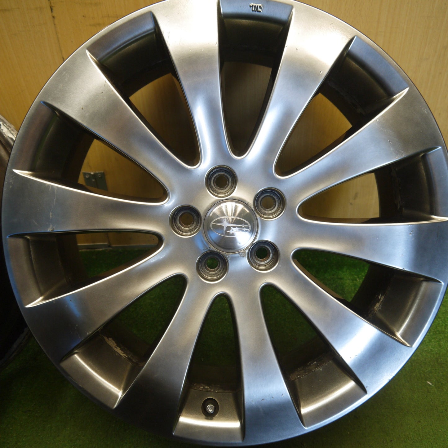 4本価格★スバル BP5 BL5 レガシィ 純正 ホイール 18インチ 18×7JJ PCD100/5H★3051206Hホ