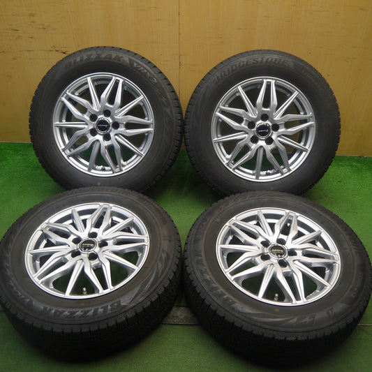 キレイ！21年★プリウス 等 195/65R15 スタッドレス ブリヂストン ブリザック VRX2 AZANE JL アザーネ 15インチ PCD100/5H★5072206Hス