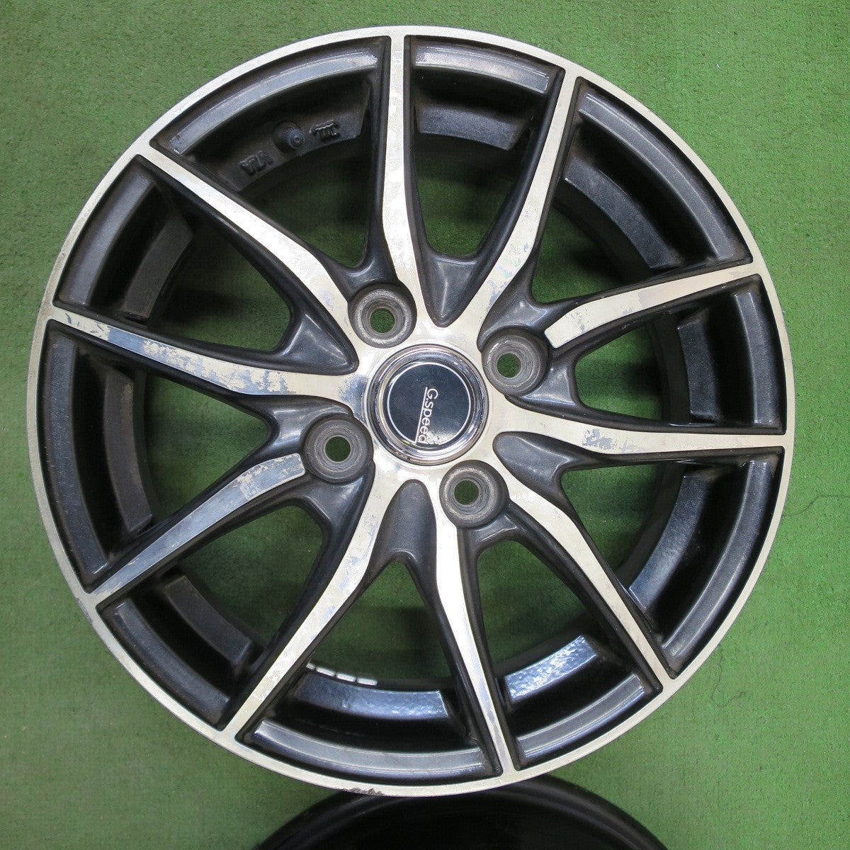 4本価格◎G.speed 14インチ ホイール Gスピード 14×4.5J PCD100/4H◎6090403NGホ