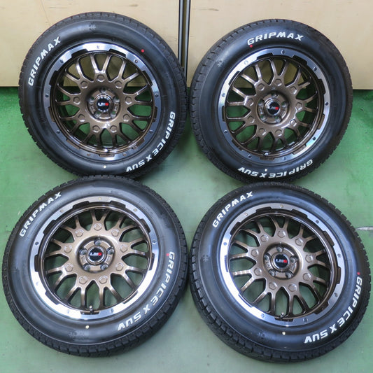 ほぼ未使用！24年！キレイ◎LEHRMEISTER GEAR LMG MS-9W 235/60R18 スタッドレス グリップマックス GRIP ICE X SUV レアマイスター 18インチ PCD114.3/5H◎6093009イス