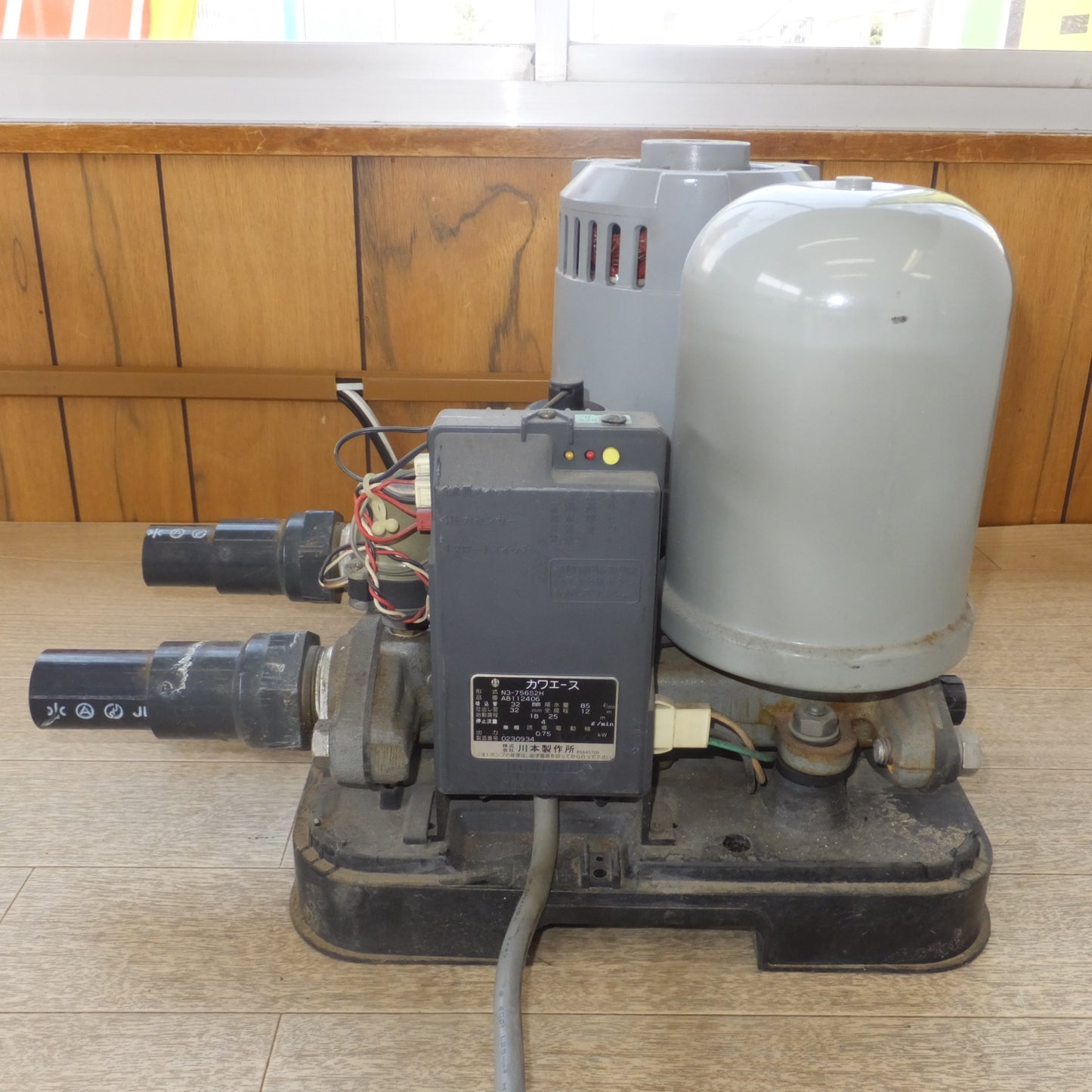 [送料無料] 現状品★川本製作所 浅井戸ポンプ カワエース N3-756S2H 屋外用　200V 60Hz 1240W★