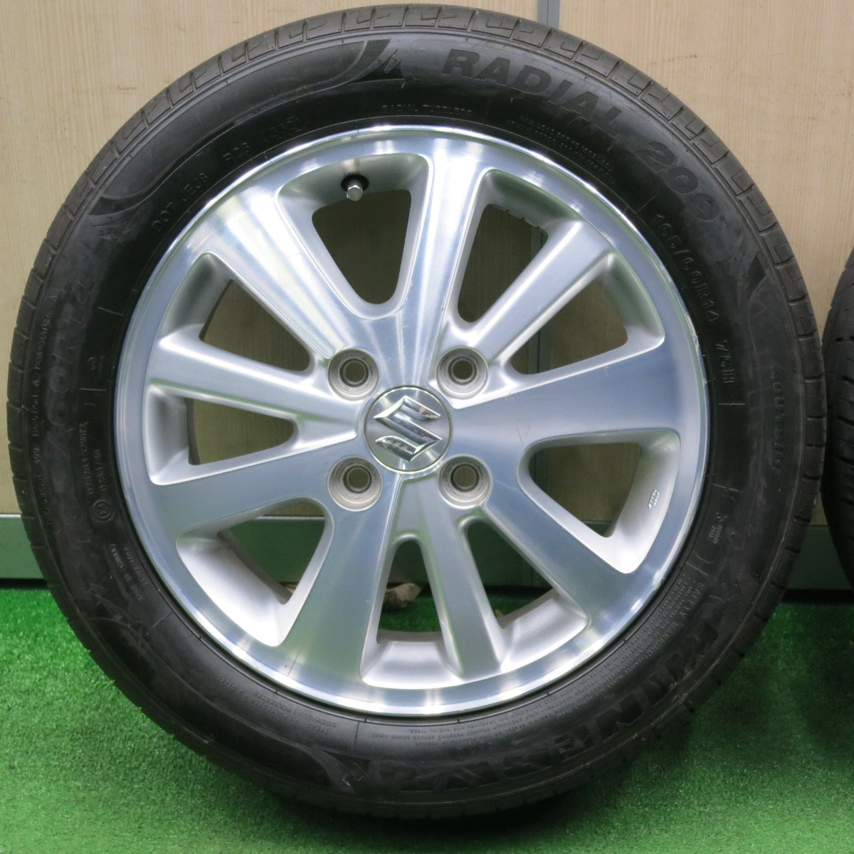 [送料無料] 4本価格！21年★スズキ DA17W エブリイ ワゴン 純正 165/60R14 ミネルバ ラジアル 209 14インチ PCD100/4H★5010203NJノ