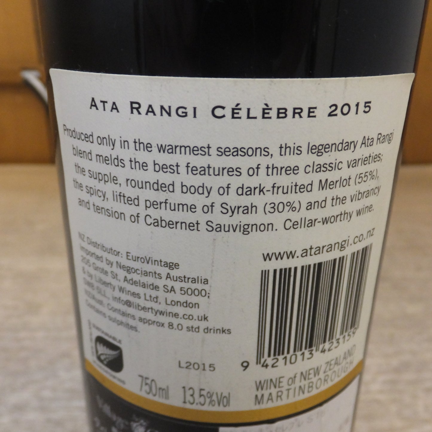 [送料無料] 未開栓★アタ・ランギ・セレブレ 2015 750ml 13.5%　ATA RANGI CELEBRE　MARTINBOROUGH★