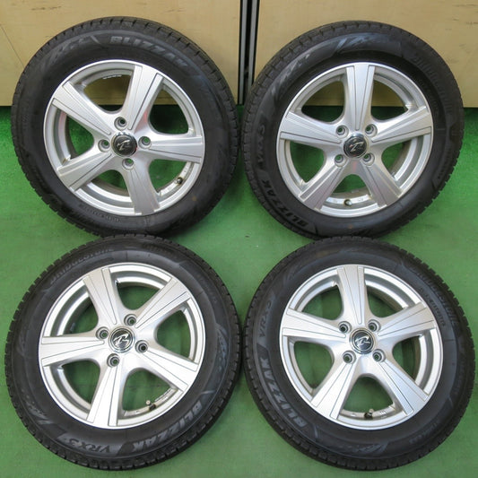 バリ溝！22年！キレイ！8.5分★スタッドレス 155/65R14 ブリヂストン ブリザック VRX3 Treffer トレファー 14インチ PCD100/4H★4123019イス