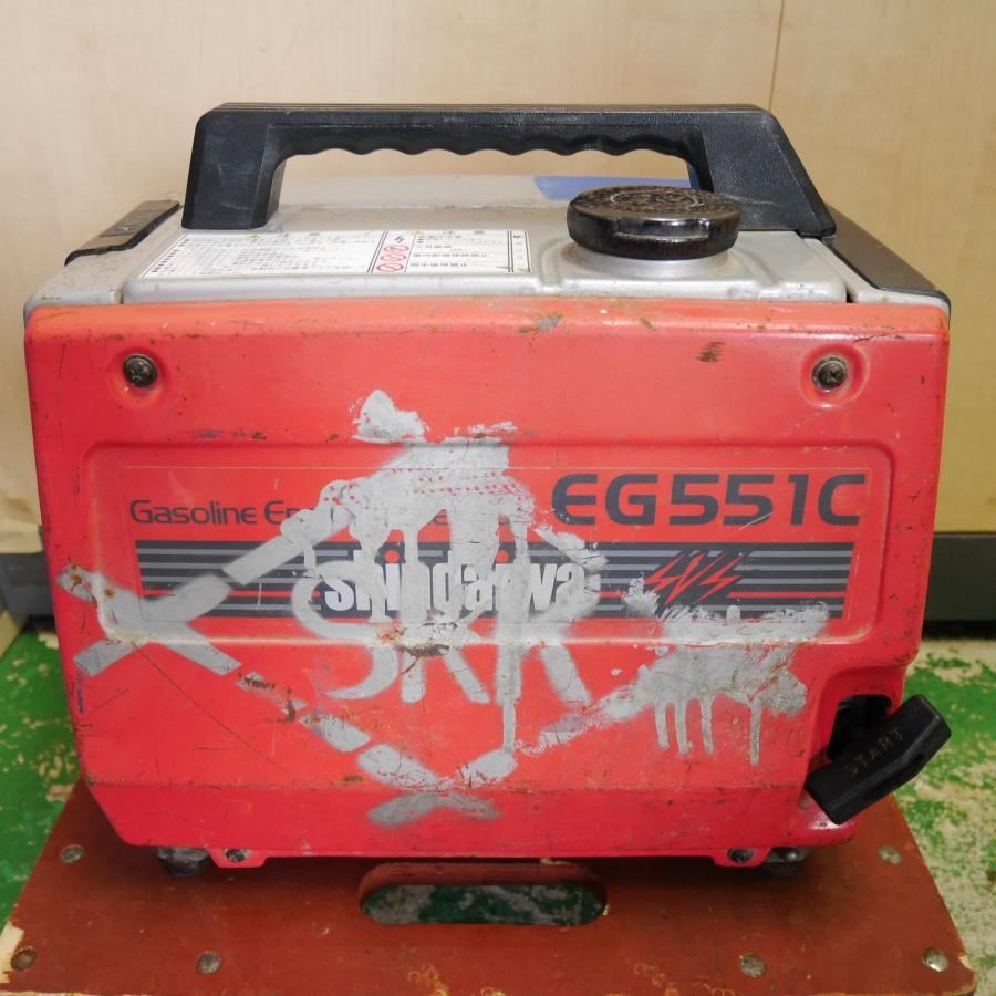 [送料無料] ジャンク☆新ダイワ ポータブル 発電機 EG551C ガソリン エンジン 100V 50Hz/60Hz☆