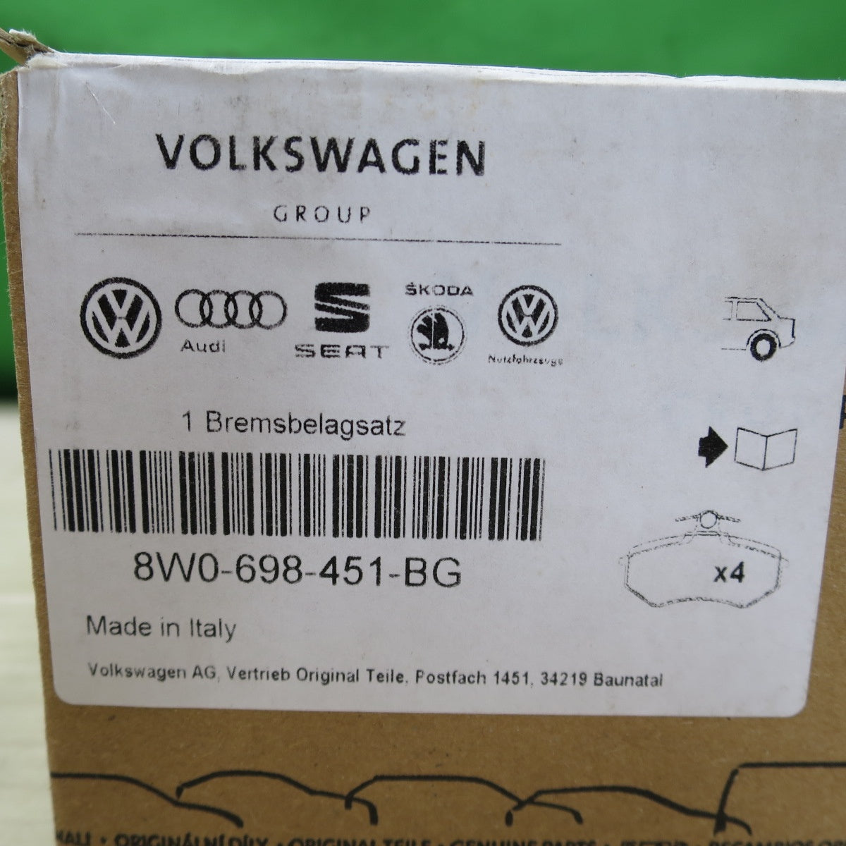 [送料無料] 未使用！前後セット☆アウディ S5 純正 ブレーキ パッド 8W0 698 151 BD 8W0-698-451-BG AUDI 2385 2388☆