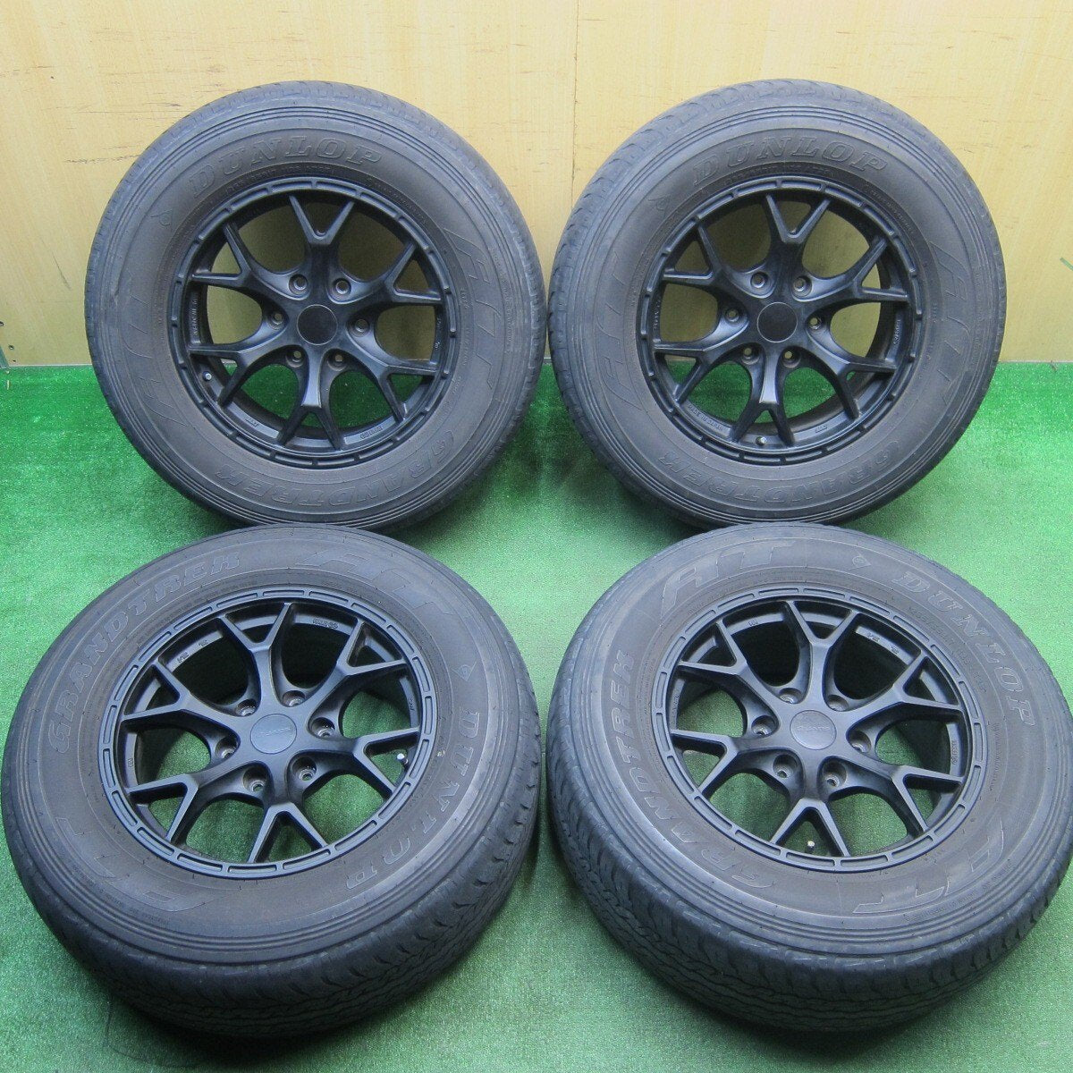 4本★JAOS TRIBE CLAW ENKEI 265/65R17 ダンロップ グラントレック AT25 ジャオス トライブクロウ PCD139.7/6H★5031402TNノ