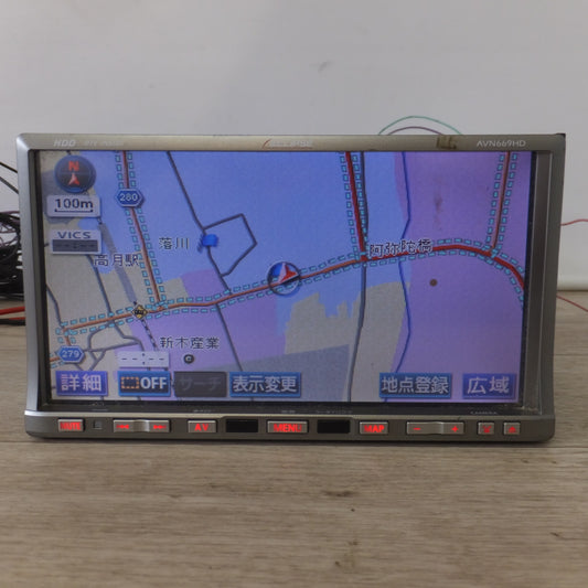 [送料無料] 現状品★富士通テン イクリプス ECLIPSE HDDナビゲーション AVN669HD[16]★