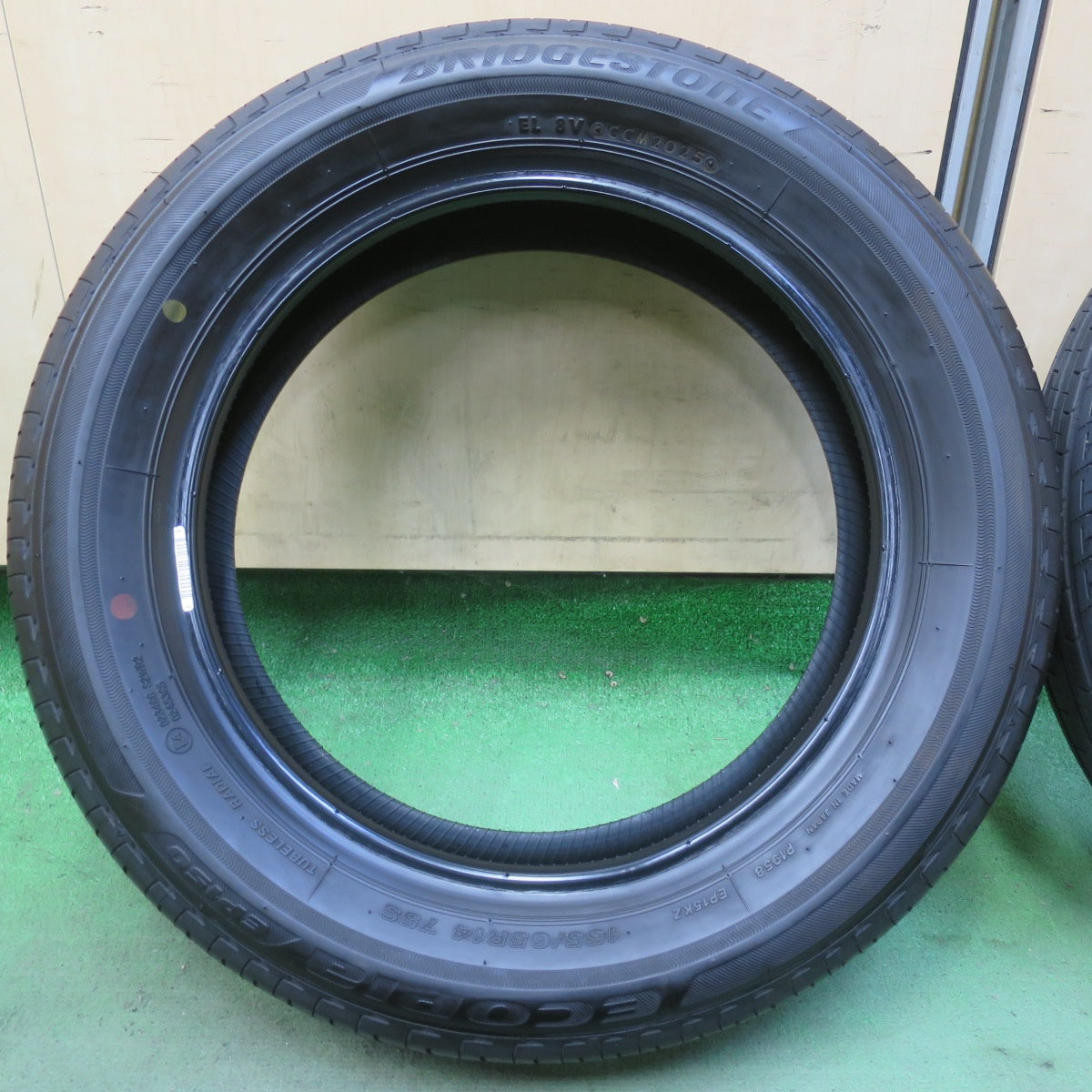 バリ溝！25年！9分★155/65R14 ブリヂストン エコピア EP150 タイヤ 14インチ ワゴンR ラパン デイズ タント ウェイク スペーシア 等★6072806イノタ