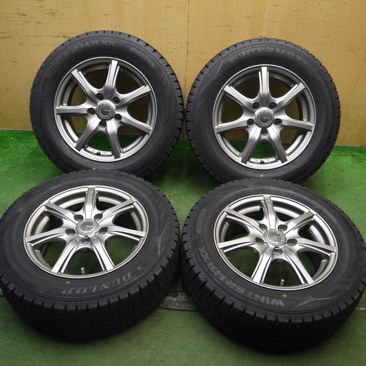 バリ溝！23年！9.5分以上★スタッドレス 195/65R15 ダンロップ ウインターマックス WM02 MiLLOUS ミルアス 15インチ PCD114.3/5H★5080104Hス