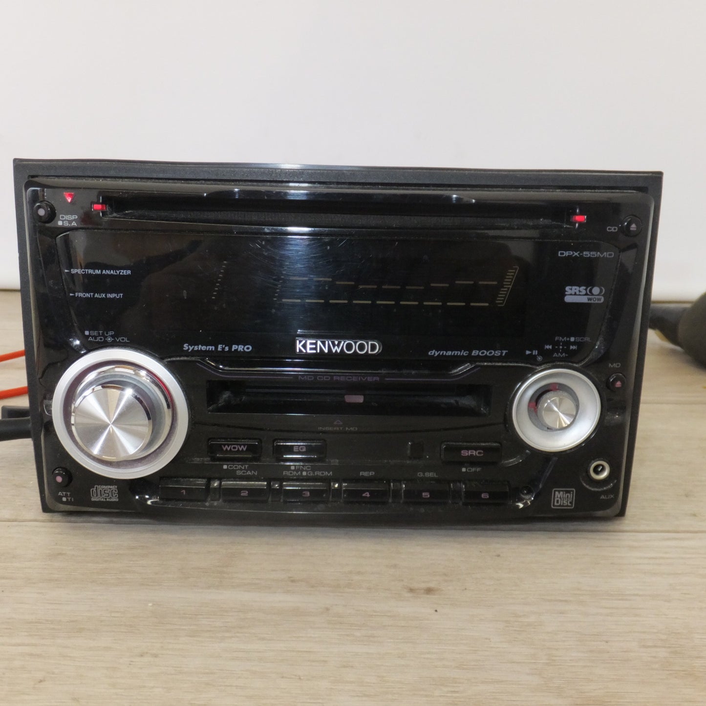 [送料無料] ★ケンウッド KENWOOD カーオーディオ 2DIN コンポ CD MD RECEIVER DPX-55MD[78]★
