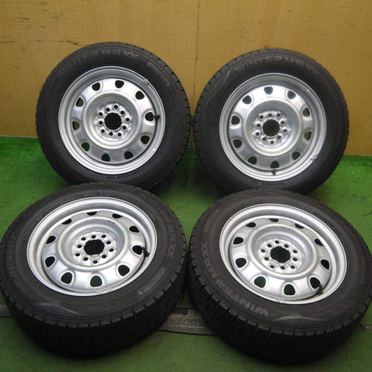 4本価格★スタッドレス 185/65R15 ダンロップ ウインターマックス WM02 スチール ホイール 15インチ PCD100 114.3/5H マルチ★5091602Hス