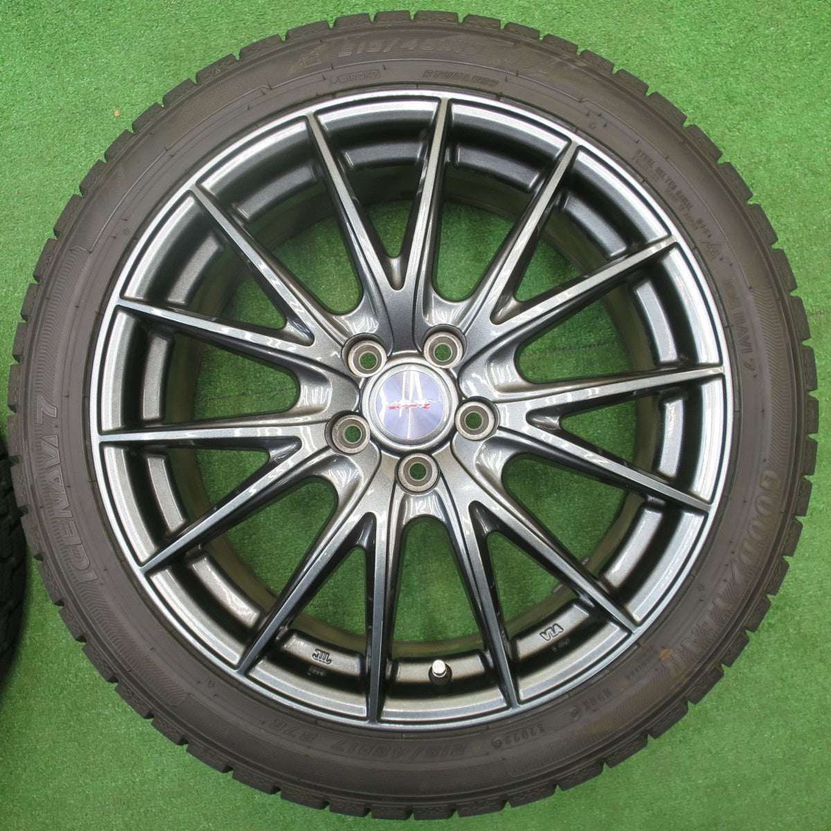 バリ溝！23年！キレイ！ほぼ10分★プリウス 等 215/45R17 スタッドレス グッドイヤー アイスナビ7 VELVA SPORTZ ヴェルヴァ 17インチ PCD100/5H★5111306NJス