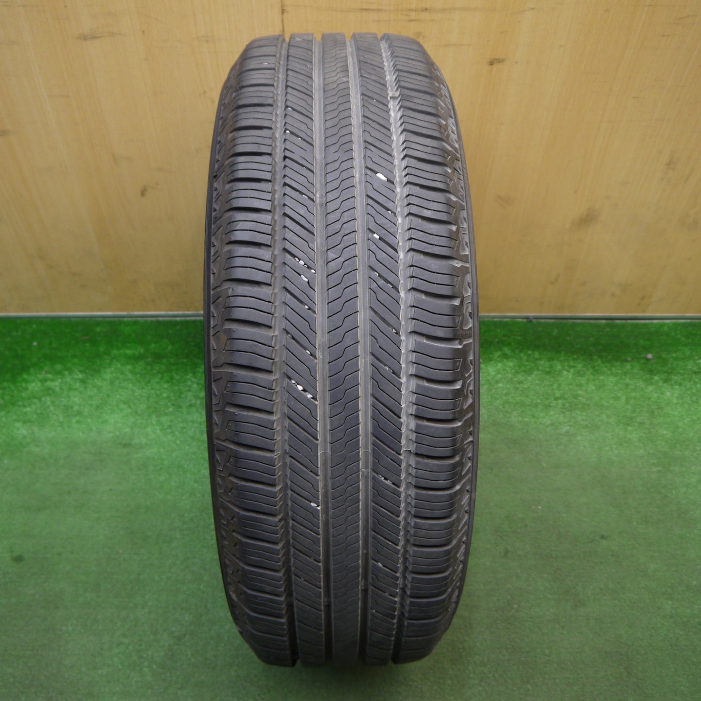 バリ溝！24年！9.5分！1本★スバル BS9 レガシィ アウトバック 純正 225/60R18 ヨコハマ ジオランダー CV G058 18インチ PCD114.3/5H★6020303Hノ
