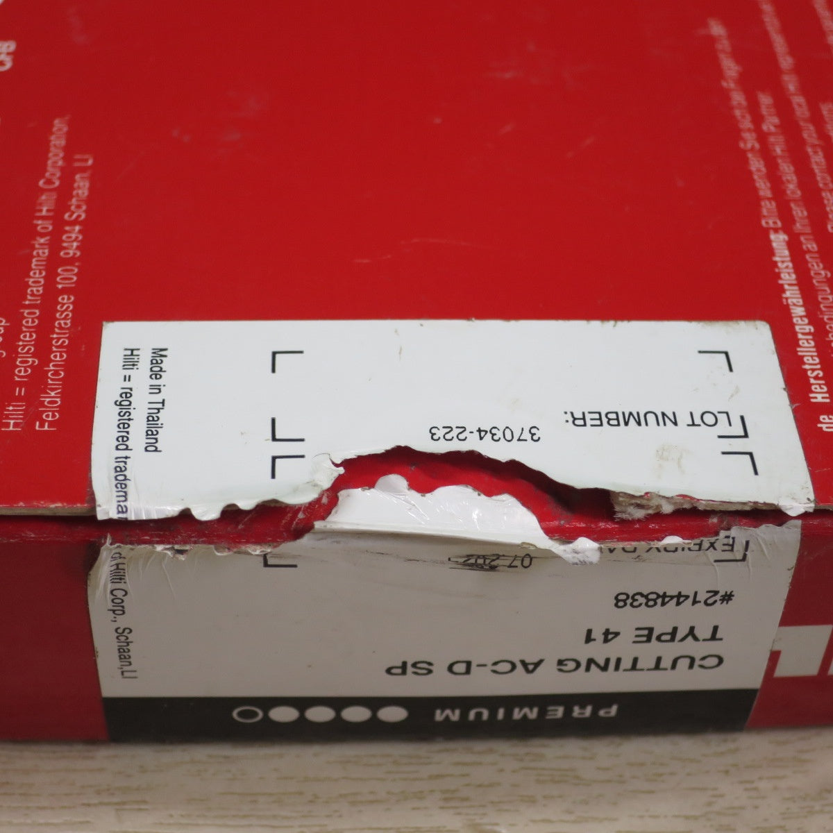 未使用・7箱セット☆HILTI ヒルティ 切断砥石 AC-D SP TYPE41 105×1×15mm ♯2144838 10枚入り×7☆