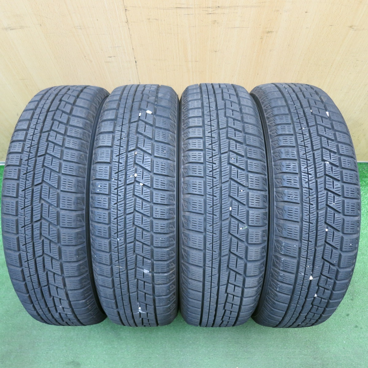 バリ溝！9分◎スタッドレス 155/65R14 ヨコハマ アイスガード iG60 Quant クアント 14インチ PCD100/4H◎6080607HAス