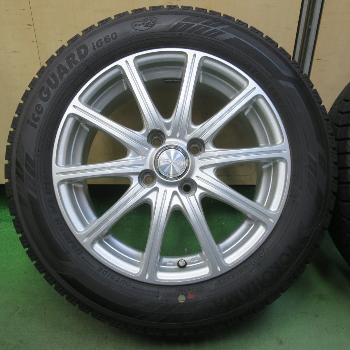 バリ溝！22年！9分◎スタッドレス 175/65R15 ヨコハマ アイスガード iG60 Fencer フェンサー 15インチ PCD100/4H◎6081206イス