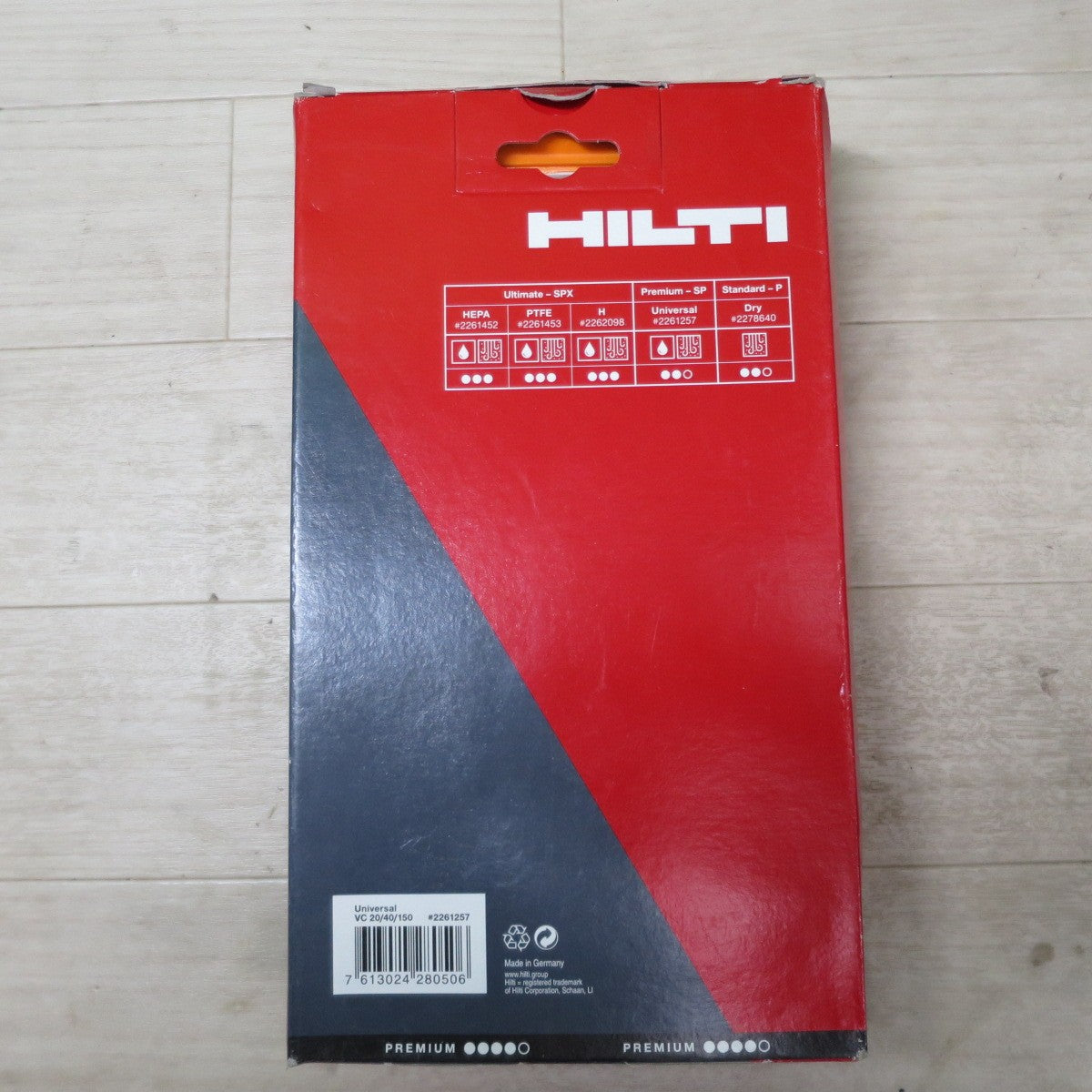 [送料無料] 未使用！2点まとめ売り☆HILTI ヒルティ ユニバーサルフィルター VC 20/40/150-X ユニバーサル #2261257 湿式 乾式 交換用 集じん☆